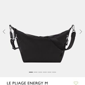 LE PLIAGE ENERGY M CROSSBODY BAG Black - Canvas